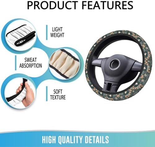 Elastic Steering Wheel Cover, 15 Inch Absorbing Sweat - Image 5