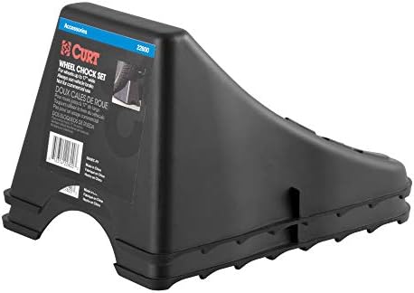 CURT 22800 Black Plastic Wheel Chocks - Image 6