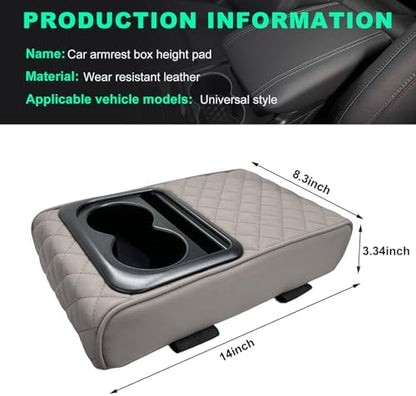 Car Center Console Armrest Pillow, Memory Foam Auto Armrest Box Cover - Image 2