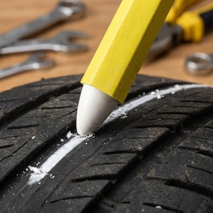 COLLBATH Tire Marker Crayon 12pcs Wax Paint Pen - Image 7