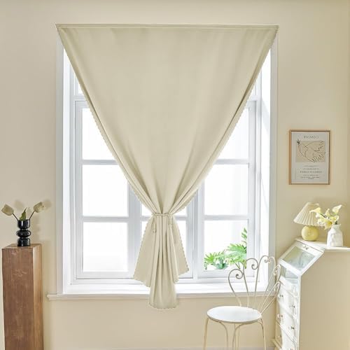 JILRON Adhesive Curtain 100% Blackout No-Drill Easy Install - Image 6