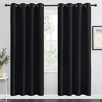 NICETOWN Black Blackout Curtains by NICETOWN