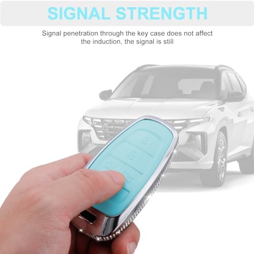 for Hyundai Key Fob Cover with Keychain, 5 Buttons - Image 6