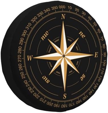 Compass Rose Spare Tire Cover Weatherproof Universal Wheel Protectors Wheel by Unknown