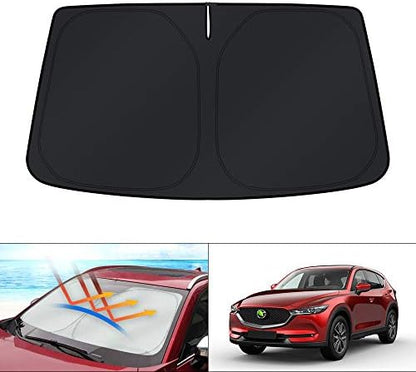 KUST Windshield Sun Shade for Mazda CX-5 2017-2024 2025 2026 CX5 Accessories by KUST