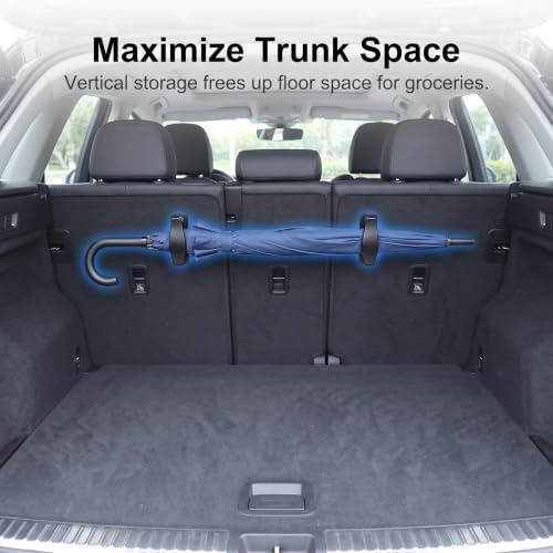 2 PCS Car Trunk Umbrella Holder Clip, Heavy‑Duty ABS Umbrella Fixing Clamp - Image 3