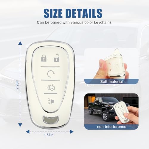 for Chevy Key Fob Cover, 5 Buttons TPU Key Cover - Image 5