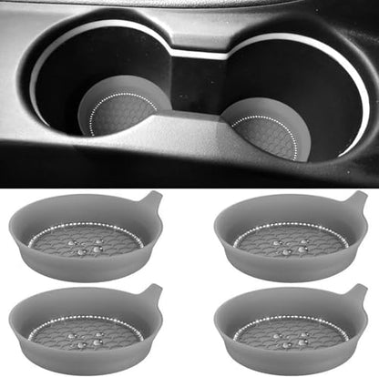 4 PCS Car Cup Coasters, Bling Cup Holder Coaster by BFXM