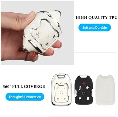 for Chevy GMC Key Fob Cover 6 Buttons Key Case 2016-2025 - Image 4