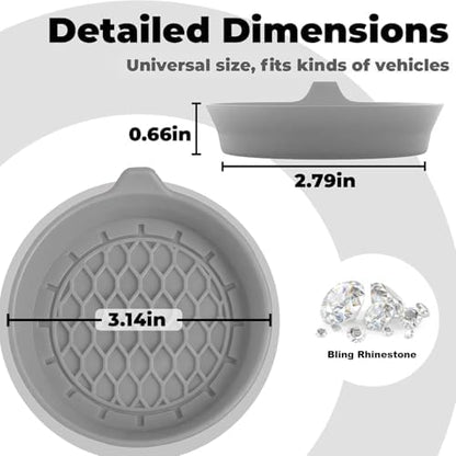 4 PCS Car Cup Coasters, Cup Holder Coaster - Image 2