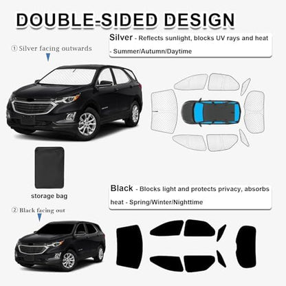 KMF 8pcs Thicken Sun Shades for Chevy Equinox 2018-2024 Accessories, Chevrolet - Image 3