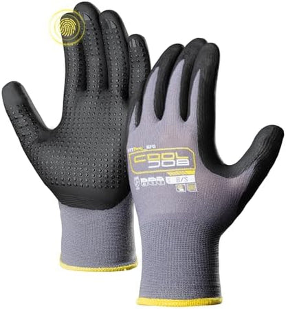 COOLJOB 36 Pairs Nitrile Rubber Dipped Safety Work Gloves by COOLJOB