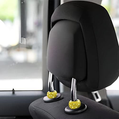 XINLIYA 4 Pack Car Headrest Collars, Bling Car Head Rest Collars Rings Decor - Image 6