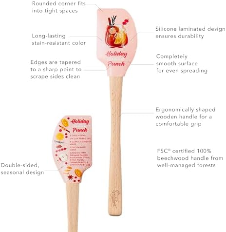 Tovolo Spatulart ‘Holiday Punch’ Christmas Holiday Silicone Spatula - Image 3