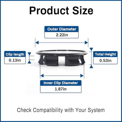 Open End Plus Plug Center Caps for Trailer RV Replacement EZ Lube Cap - Image 2
