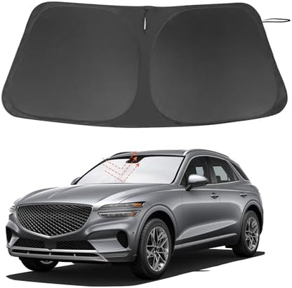 Windshield Sun Shade for 2022-2026 Genesis GV70 Accessories by LHFLIVE