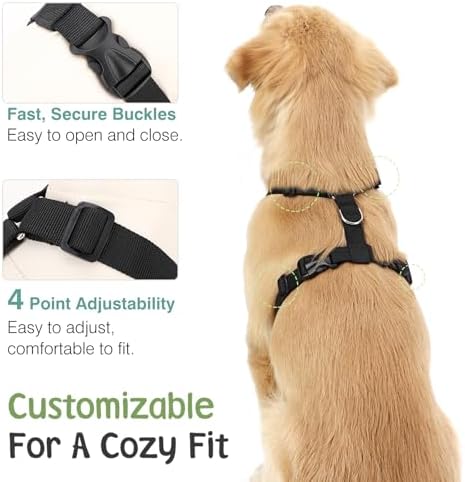 VavoPaw Dog Seat Belt, Safety Vest Dog Car Harness - Image 3