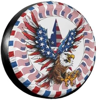 American Eagle Spare Tire Cover Waterproof Sun Protection Fit 17 Inches - Image 2