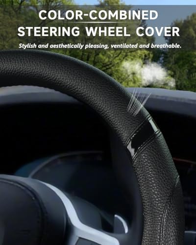 Cxtiy D-Shaped Flat Bottom Steering Wheel Cover - Image 6