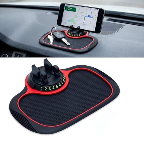 Multifunction Car Anti-Slip Mat, Large Sticky Pad & Rotatable Phone Holder & by Unknown