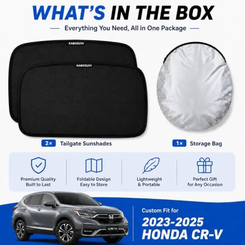 Car Window Shades for 2023-2025 Honda CRV Rear Side Window Mesh Sun Shade - Image 7