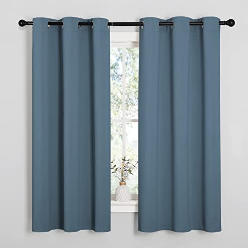 NICETOWN Smoky Blue Blackout Curtains by NICETOWN