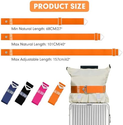 2-in-1 Travel Strap for Luggage Over Handle, Luggage Belt for Carry on Bag - Image 2