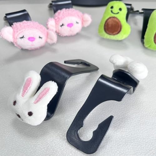 2Pack Black Dog Car Seat Headrest Hook Car Purse Hook Cars Seat Hooks - Image 6
