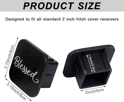 Blessed Tow Hitch Covers Heavy Duty Rubber Trailer Hitch Cover 2" Receiver Plug - Image 2