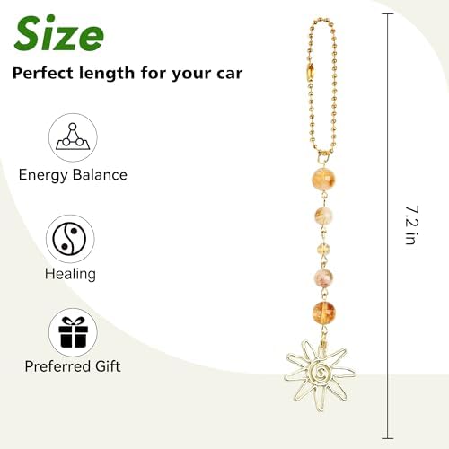 Car Rear View Mirror Accessories Sunny Car Hanging Ornament - Image 4