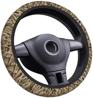 Elastic Steering Wheel Cover 15 Inch, Shadow Grass Blades by Unknown
