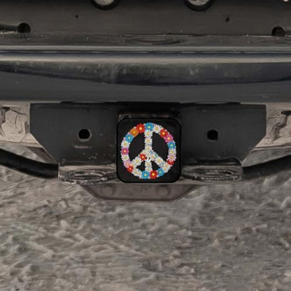 Swono Peace Flower Symbol Trailer Hitch Covers - Image 5
