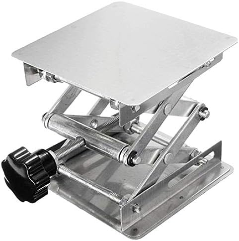 6" x 6" Stainless Steel Lab Jack Lift Stand Table Scissor Stand Platform - Image 3