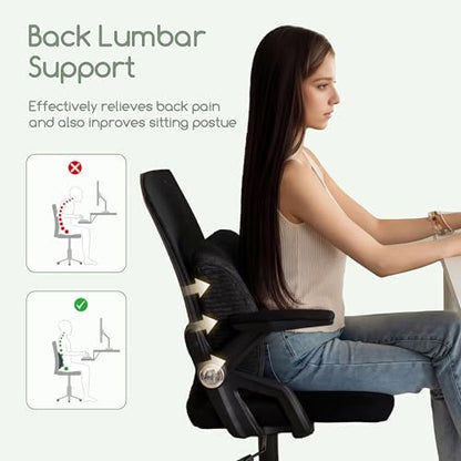 Lumbar Support Pillow for Recliner Chair/Accent Chair/Couch, Extra Large Memory - Image 7