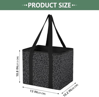 ALAZA Gray Leopard Cheetah Car Trunk Organizer and Storage - Image 2