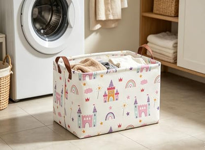 Baskets Nursery Basket Storage Bins Rectangular Cute Storage Bin Organizer Book - Image 5