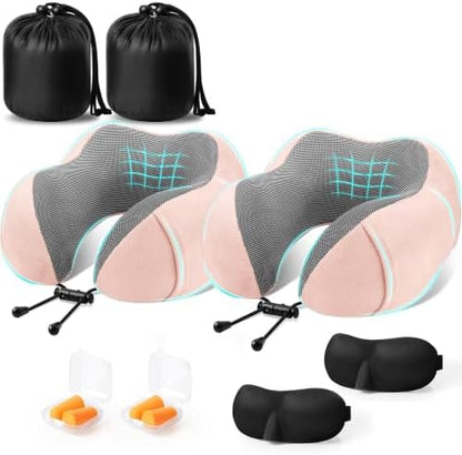 CloudBliss Memory Foam Travel Neck Pillow Airplane by CloudBliss