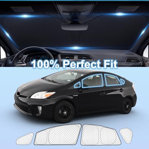 KMF 10pcs Thicken Sun Shades for Toyota Prius 2010-2015 Accessories, Full Car - Image 3