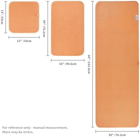 POLYTE 430 GSM Poly Blend Microfiber Quick Dry Waffle Bath Towel Set of 6 - Image 2