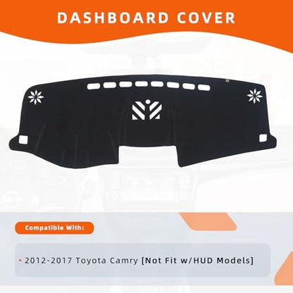 Dashboard Cover Dash Mat Fit for to-yota Camry 2017-2012, Car Dash Board Mat - Image 2