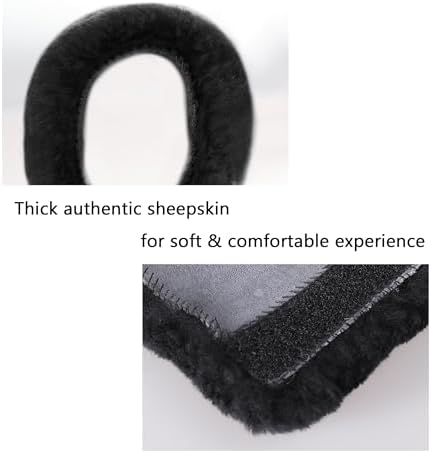 Amooca 2-Pack Real Wool Seatbelt Cover Authentic Sheepskin Shoulder Pad - Image 4