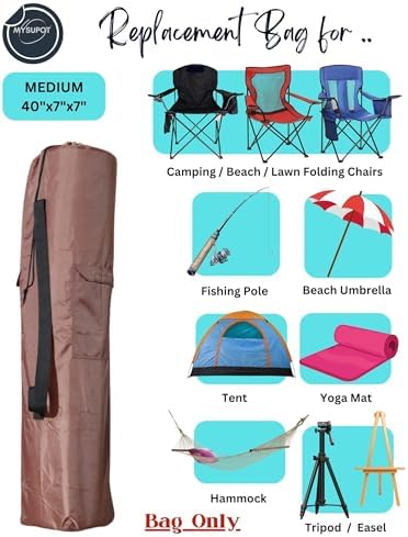 40"x7"x7" Replacement Bag for Folding Camping Chair, Camp Chairs, Yoga Mat - Image 5