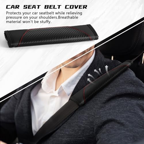 2PCS Car Seat Belt Cover Pads, Seatbelt Shoulder Cushion - Image 6
