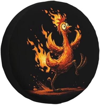 Rooster Spare Tire Cover Waterproof Wheel Cover 15 Inch Universal Fit by Unknown
