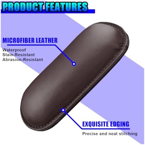 Craedli 2PCS Car Door Armrest Pads, Leather Memory Foam Knee Cushion Pad - Image 6
