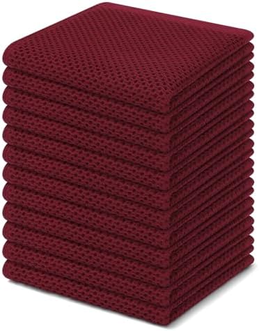 Homaxy 100% Cotton Waffle Weave Kitchen Dish Cloths 12-Pack by Homaxy