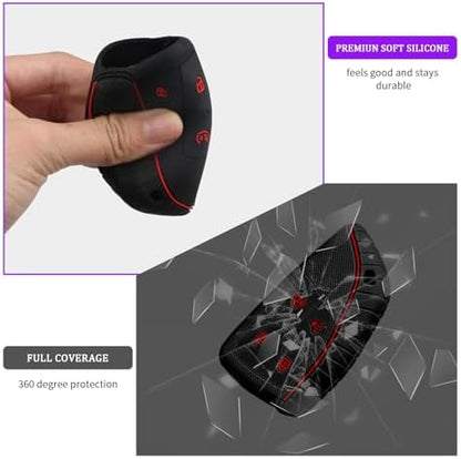 QBUC 2 Pcs for Chevy Key Fob Cover, 4 Buttons Silicone - Image 5