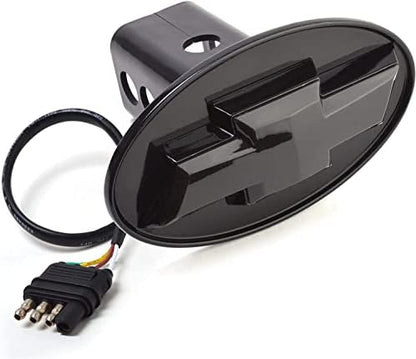 Autogem Chevy LED Hitch Cover Black – Lighted Trailer Tow Plug by Autogem