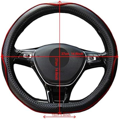 Mayco Bell Flat Bottom Steering Wheel Cover Anti-Slip, Breathable, Full Surround - Image 6