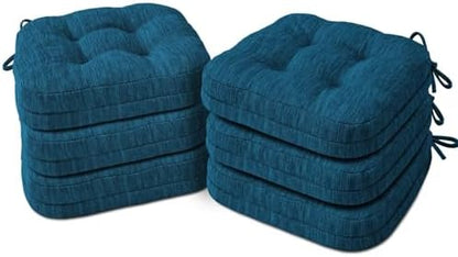Shinnwa Dining Chair Cushions Set of 6, Dual-Layer Memory Foam Kitchen Chair by Shinnwa